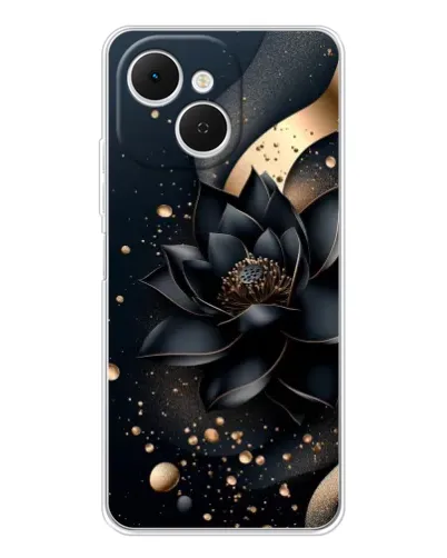 Чехол для TECNO Spark 40C с картинкой «Черный лотос» Чехол для TECNO Spark 40C с картинкой «Черный лотос»