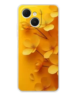 Чехол для TECNO Spark 40C с картинкой «Золотые лепестки»