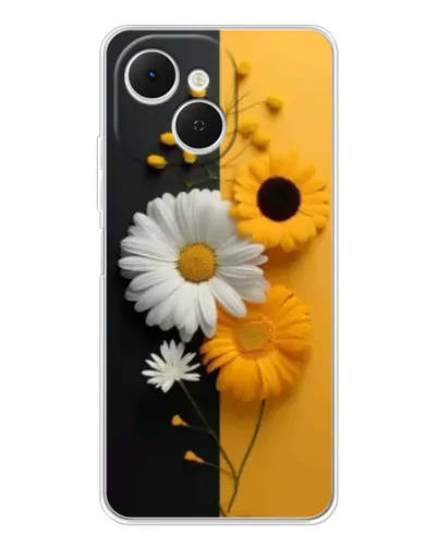 Чехол для TECNO Spark 40C с картинкой «Подсолнух и ромашка» Чехол для TECNO Spark 40C с картинкой «Подсолнух и ромашка»