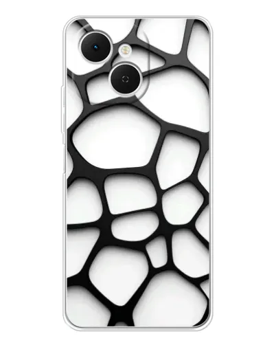 Чехол для TECNO Spark 40C с картинкой «Белая объемная сетка» Чехол для TECNO Spark 40C с картинкой «Белая объемная сетка»