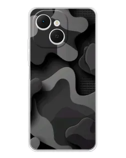 Чохол для TECNO Spark 40C з картинкою «Темний абстрактний камуфляж»