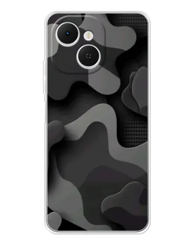 Чехол для TECNO Spark 40C с картинкой «Темный абстрактный камуфляж» Чехол для TECNO Spark 40C с картинкой «Темный абстрактный камуфляж»