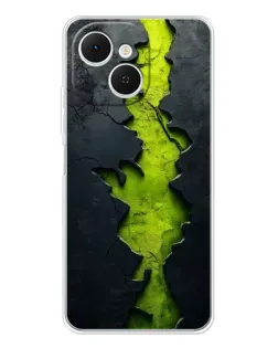 Чохол для TECNO Spark 40C з картинкою «Салатовий розлом скелі»