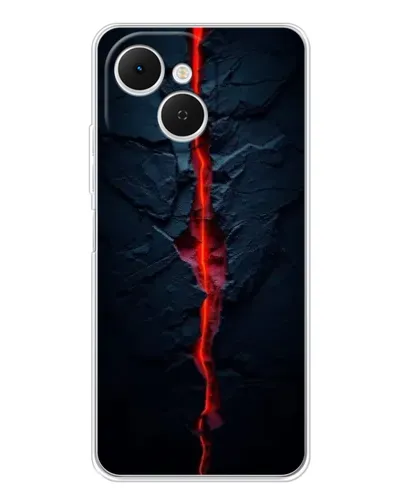 Чехол для TECNO Spark 40C с картинкой «Kрасная лавовая трещина» Чехол для TECNO Spark 40C с картинкой «Kрасная лавовая трещина»