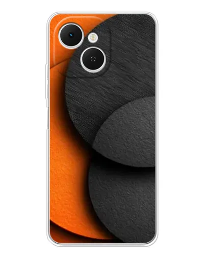 Чехол для TECNO Spark 40C с картинкой «Геометрия оранжевых кругов» Чехол для TECNO Spark 40C с картинкой «Геометрия оранжевых кругов»