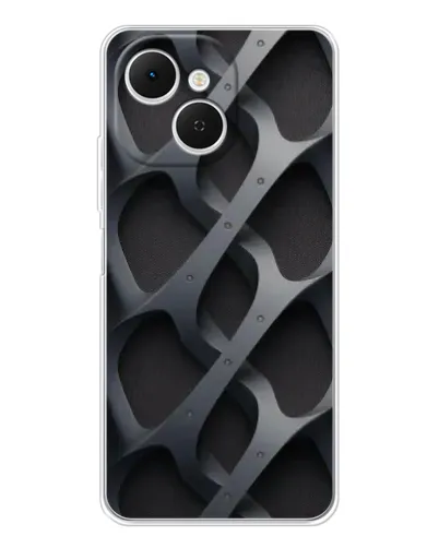 Чехол для TECNO Spark 40C с картинкой «Объемное серое плетение» Чехол для TECNO Spark 40C с картинкой «Объемное серое плетение»
