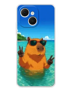 Чохол для TECNO Spark 40C з картинкою «Морська капібара»