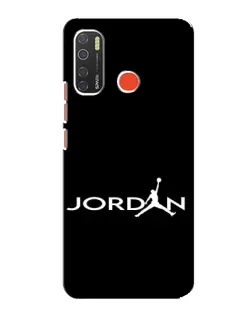 Чехол для TECNO Spark 5 Pro с картинкой «Jordan White Logo»