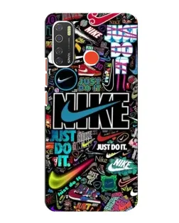 Чохол для TECNO Spark 5 Pro з картинкою «Яскравий колаж Nike»