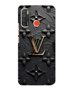 Чехол для TECNO Spark 5 Pro с картинкой «Кожаная текстура LV»