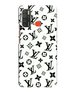Чехол для TECNO Spark 5 Pro с картинкой «Монохромный хаос LV»