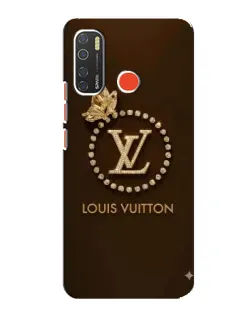 Чехол для TECNO Spark 5 Pro с картинкой «LV — золотая печать»