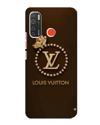 Чехол для TECNO Spark 5 Pro с картинкой «LV — золотая печать»