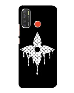 Чехол для TECNO Spark 5 Pro с картинкой «Цветочная монограмма»