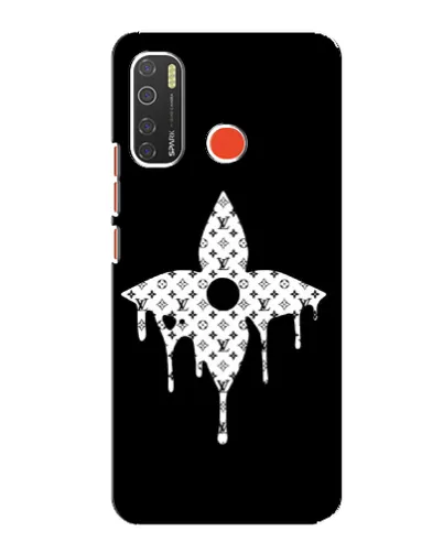Чехол для TECNO Spark 5 Pro с картинкой «Цветочная монограмма»