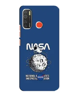 Чехол для TECNO Spark 5 Pro с картинкой «NASA — лунная миссия»