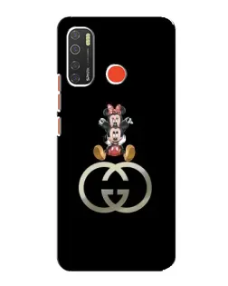 Чехол для TECNO Spark 5 Pro с картинкой «Минни Маус на лого»