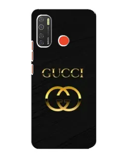 Чехол для TECNO Spark 5 Pro с картинкой «Золотой логотип Gucci»