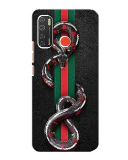 Чохол для TECNO Spark 5 Pro з картинкою «Gucci — змія на смузі»