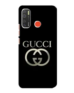 Чохол для TECNO Spark 5 Pro з картинкою «Gucci — золото на чорному»