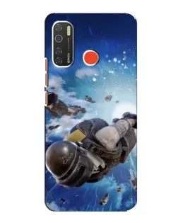 Чохол для TECNO Spark 5 Pro з картинкою «Десант PUBG — стрибок»