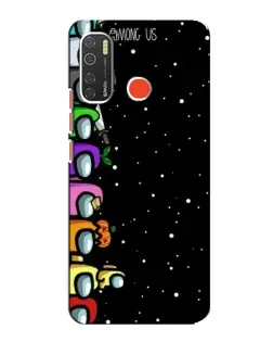 Чехол для TECNO Spark 5 Pro с картинкой «Команда Among Us»