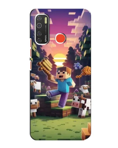 Чохол для TECNO Spark 5 Pro з картинкою «Стів на фермі» Чохол для TECNO Spark 5 Pro з картинкою «Стів на фермі»