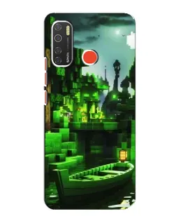 Чохол для TECNO Spark 5 Pro з картинкою «Minecraft лісовий пейзаж»