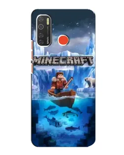 Чохол для TECNO Spark 5 Pro з картинкою «Minecraft льодянийсвіт»