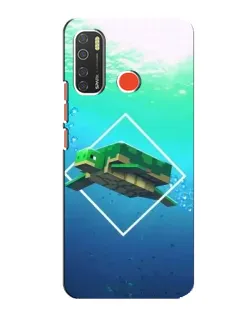 Чехол для TECNO Spark 5 Pro с картинкой «Черепаха Minecraft»