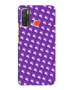 Чехол для TECNO Spark 5 Pro с картинкой «Единороги на фиолетовом»