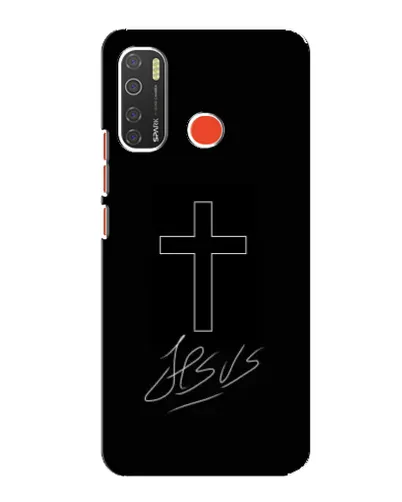 Чехол для TECNO Spark 5 Pro с картинкой «Графический крест Jesus» Чехол для TECNO Spark 5 Pro с картинкой «Графический крест Jesus»