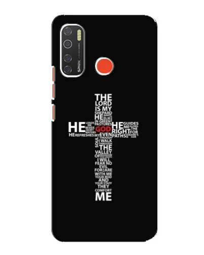 Чехол для TECNO Spark 5 Pro с картинкой «Текстовый крест» Чехол для TECNO Spark 5 Pro с картинкой «Текстовый крест»