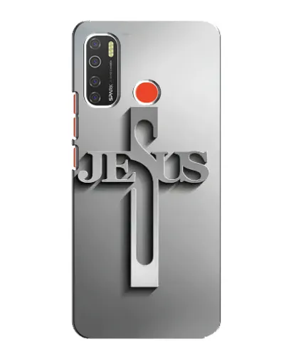 Чехол для TECNO Spark 5 Pro с картинкой «Металлический крест Jesus» Чехол для TECNO Spark 5 Pro с картинкой «Металлический крест Jesus»