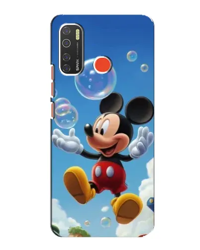 Чехол для TECNO Spark 5 Pro с картинкой «Mickey и мыльные пузыри»