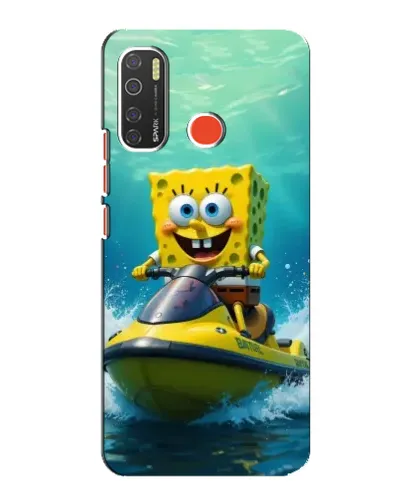 Чехол для TECNO Spark 5 Pro с картинкой «Спанч Боб на гидроцикле» Чехол для TECNO Spark 5 Pro с картинкой «Спанч Боб на гидроцикле»