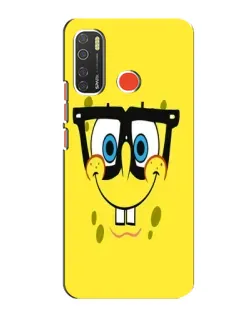 Чохол для TECNO Spark 5 Pro з картинкою «Мінімалістичний Спанч Боб»