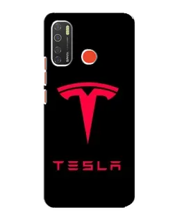 Чохол для TECNO Spark 5 Pro з картинкою «Tesla Red Logo»