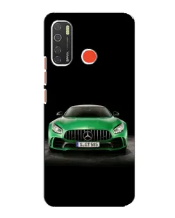Чехол для TECNO Spark 5 Pro с картинкой «Mercedes — неоновый лого»