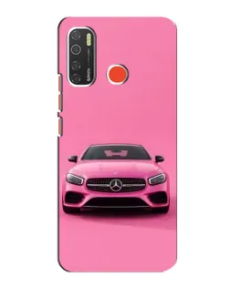 Чехол для TECNO Spark 5 Pro с картинкой «Розовый Mercedes AMG»