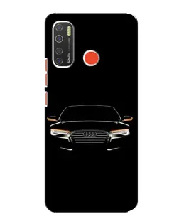 Чехол для TECNO Spark 5 Pro с картинкой «Audi — ночной контур»
