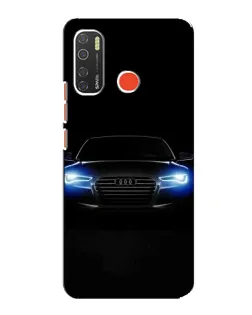 Чехол для TECNO Spark 5 Pro с картинкой «Audi в неоне»