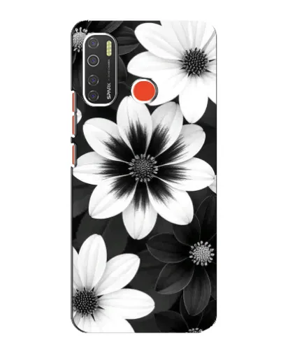 Чохол для TECNO Spark 5 Pro з картинкою «Монохромні айстри» Чохол для TECNO Spark 5 Pro з картинкою «Монохромні айстри»
