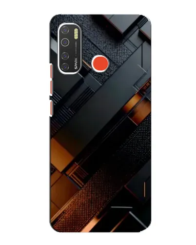 Чехол для TECNO Spark 5 Pro с картинкой «Черные геометрические блоки» Чехол для TECNO Spark 5 Pro с картинкой «Черные геометрические блоки»