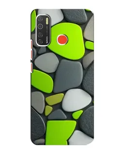 Чехол для TECNO Spark 5 Pro с картинкой «Яркая неоновая галька»