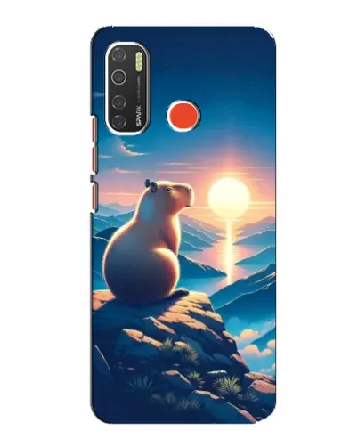 Чехол для TECNO Spark 5 Pro с картинкой «Закат солнца с капибарой» Чехол для TECNO Spark 5 Pro с картинкой «Закат солнца с капибарой»