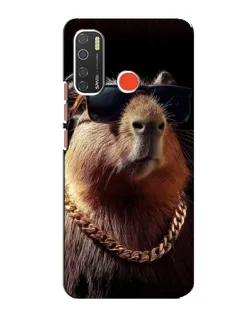 Чохол для TECNO Spark 5 Pro з картинкою «Капібара золотий ланцюг»