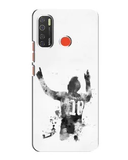 Чохол для TECNO Spark 5 Pro з картинкою «Чорно-білий силует Мессі» Чохол для TECNO Spark 5 Pro з картинкою «Чорно-білий силует Мессі»