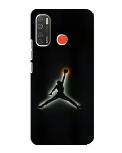 Чехол для TECNO Spark 5 с картинкой «Jordan Gradient Logo»