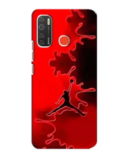 Чехол для TECNO Spark 5 с картинкой «Jordan Red Smoke»